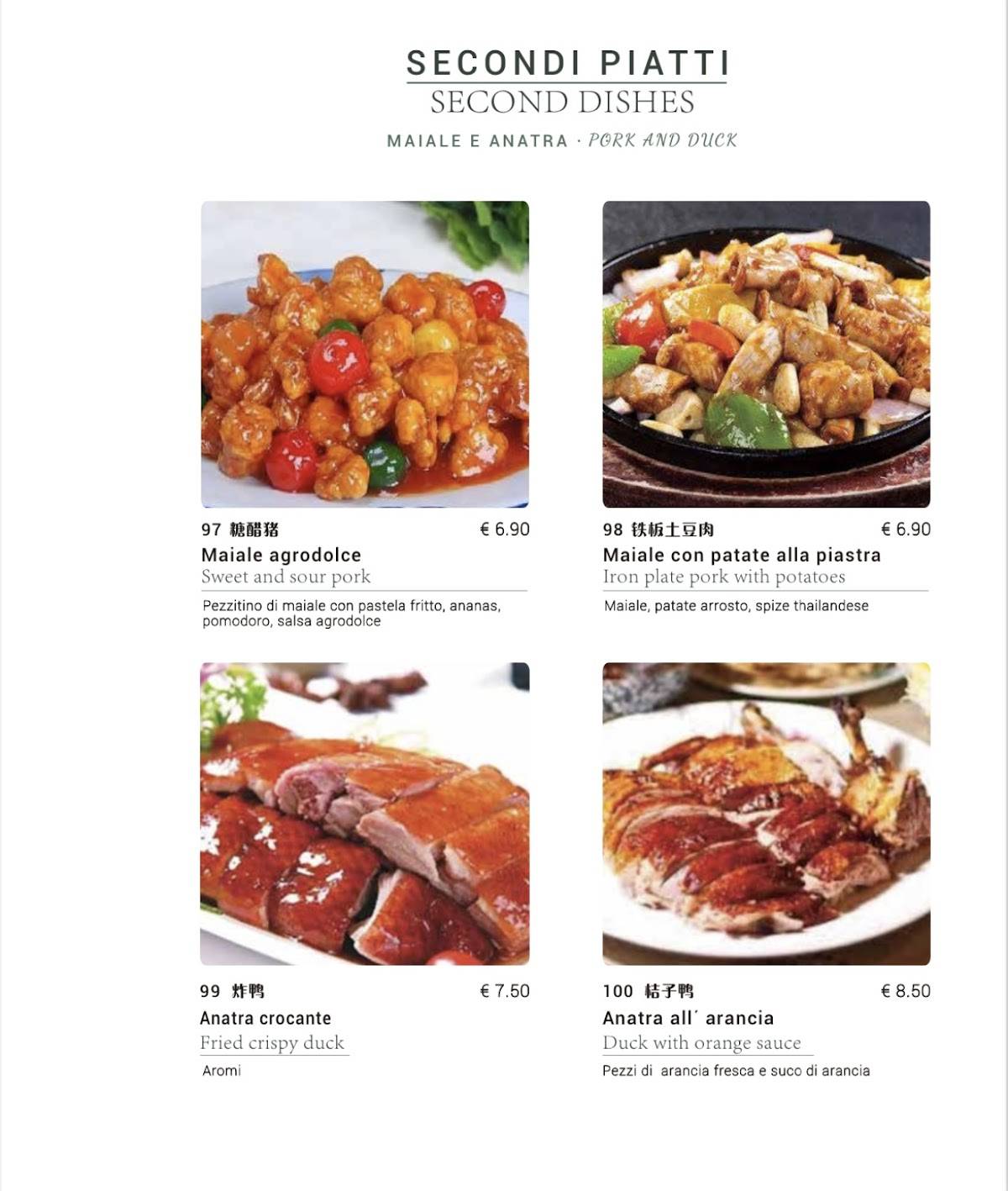 Menu di Ristorante cinese Mix 