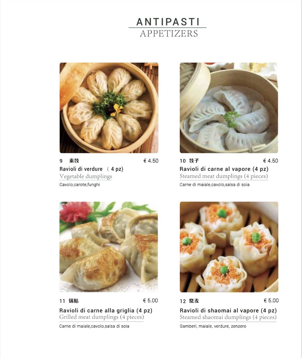 Menu di Ristorante cinese Mix 
