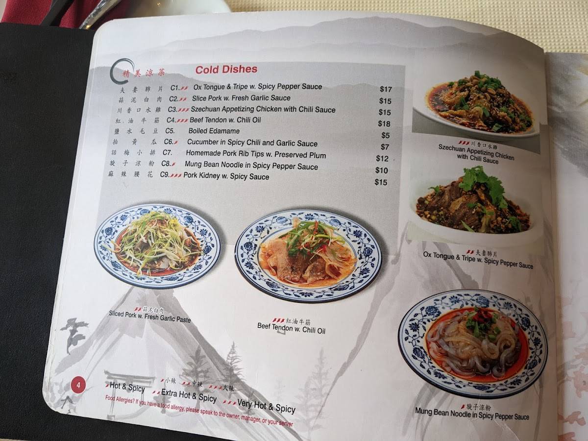 Menu at Joyce Chinese Cuisine restaurant, River Edge