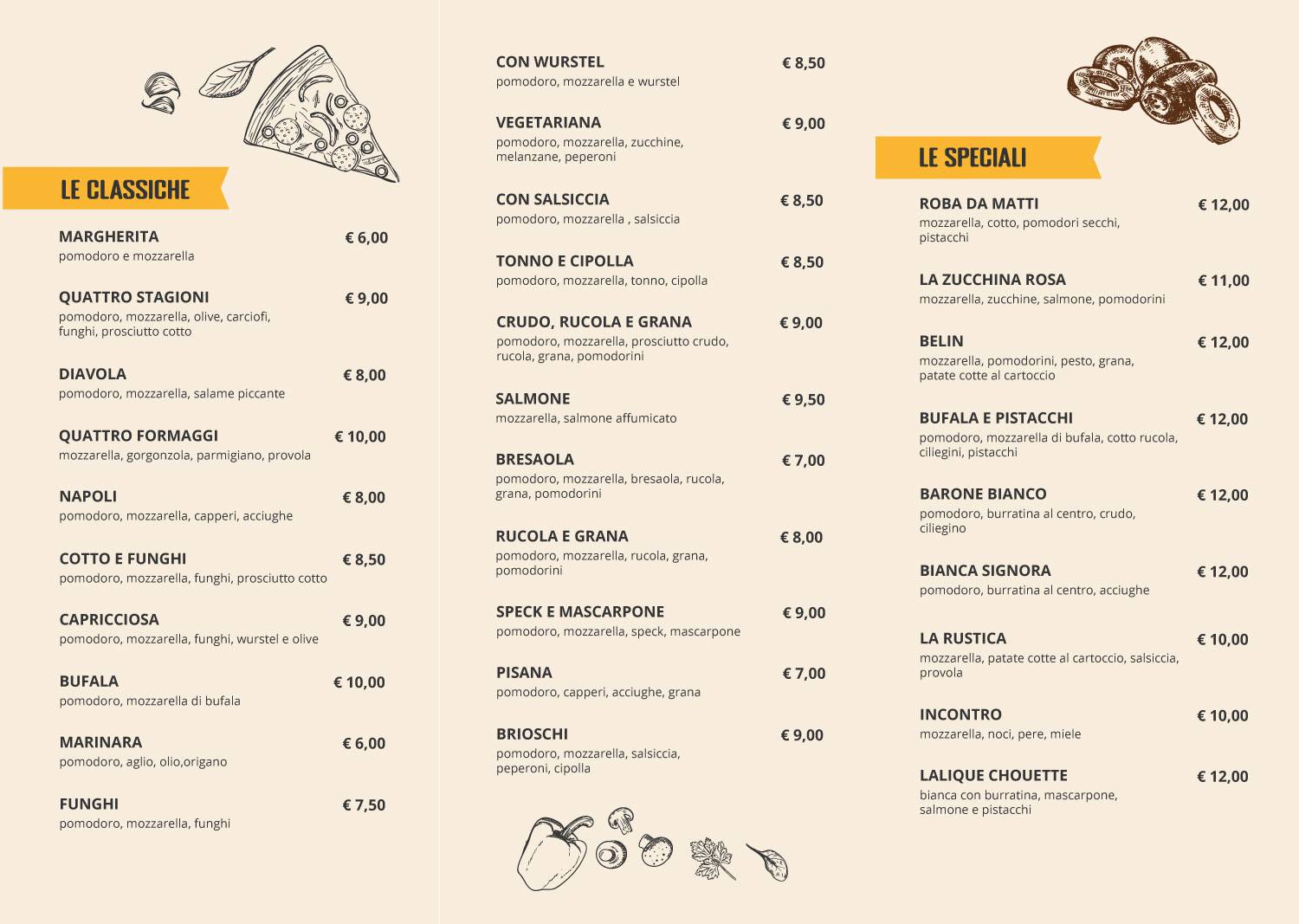 Menu di Roba da Matti 