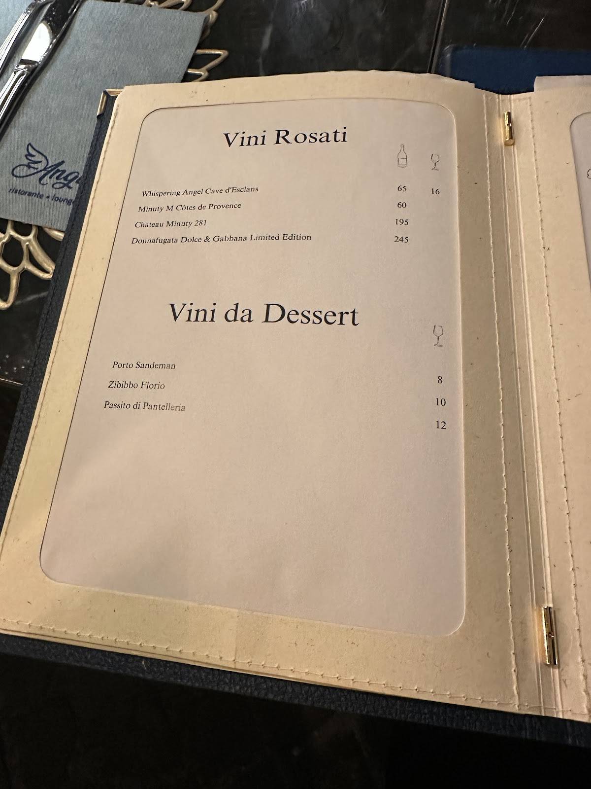 Menu di Angie’s Restaurant 