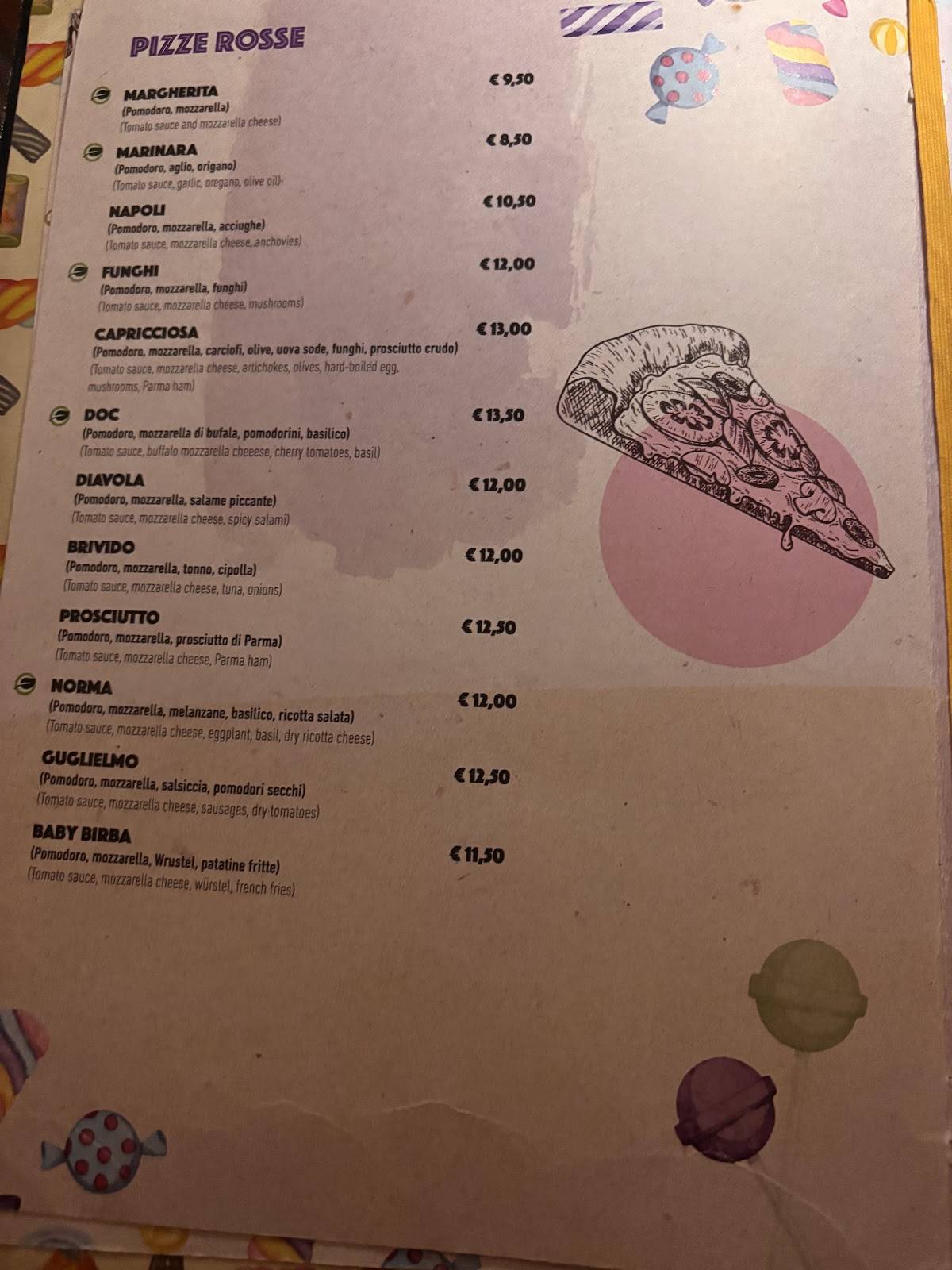 Menu di Caramella 