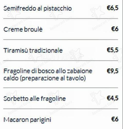 Menu de Il Focolare