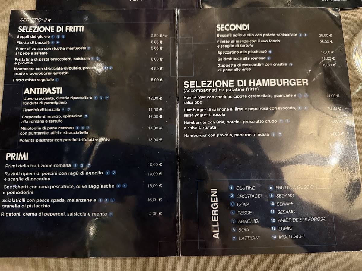Menu di MANCO Ristorante Piazza Bologna 