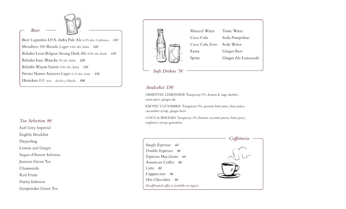 Menu de VICI Bistrot & Ristorante