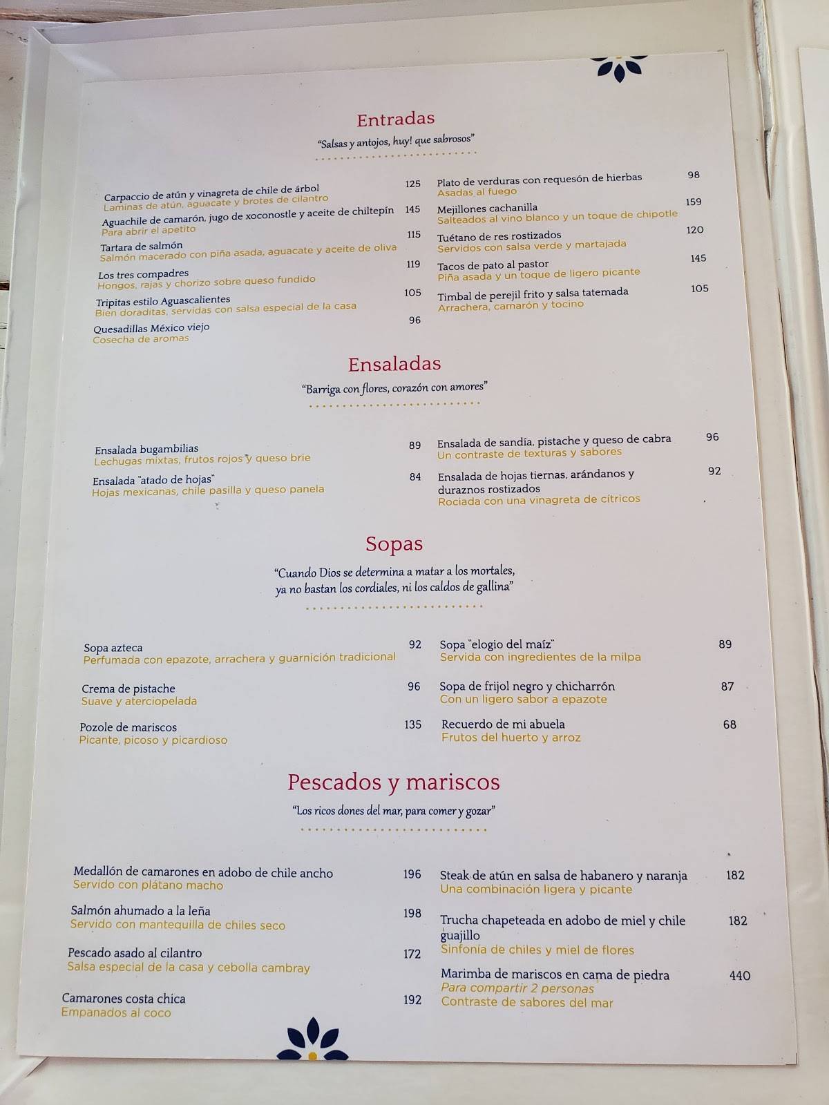 Rosa Mexicano Oxon Hill Menu - cjmtrng
