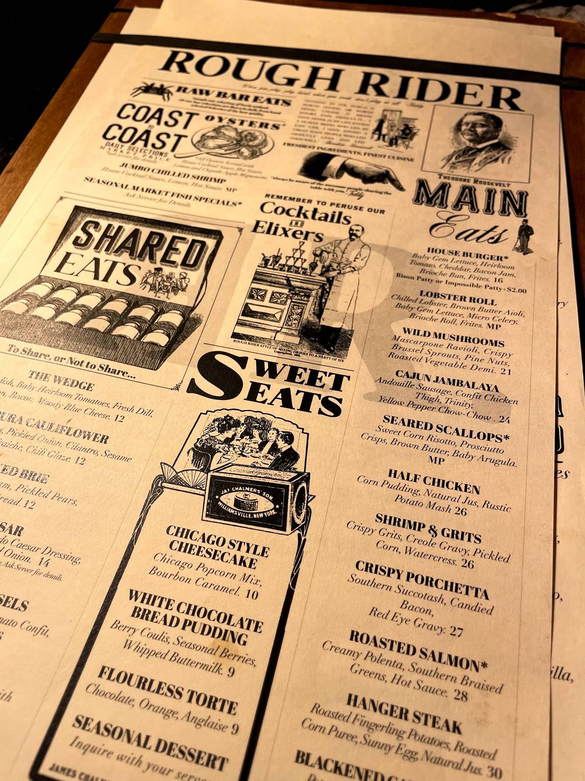 Menu at Rough Rider pub & bar, Phoenix