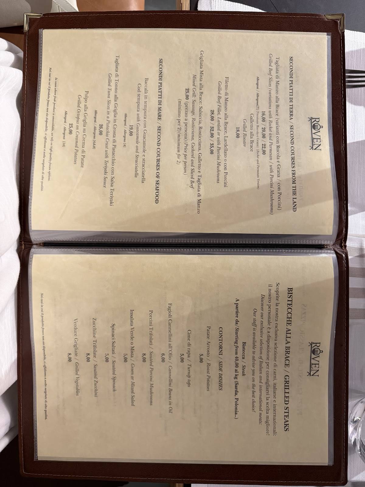 Menu di Roven 