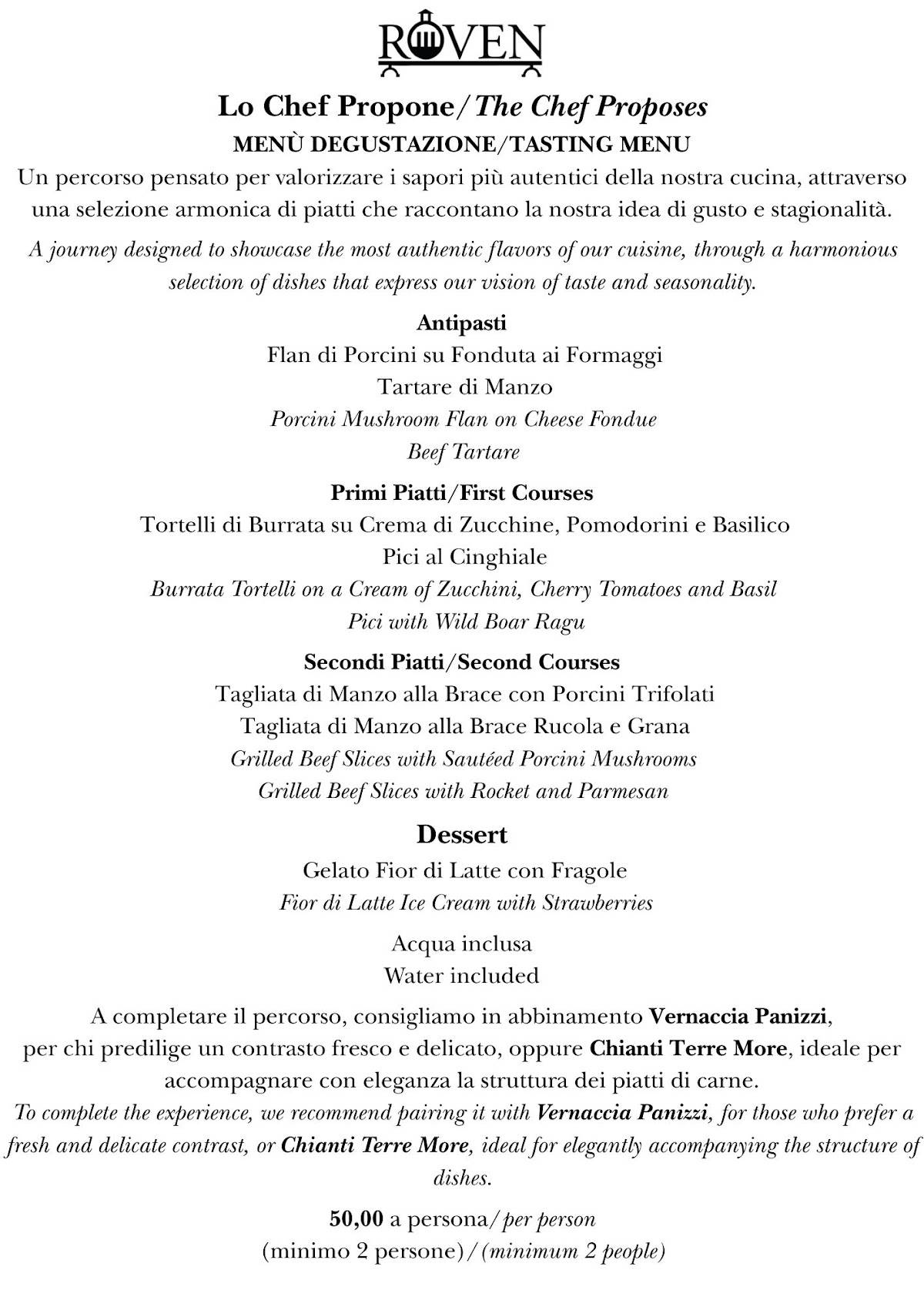 Menu di Roven 