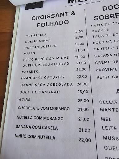 Ruth Café & Bistrô cardápio