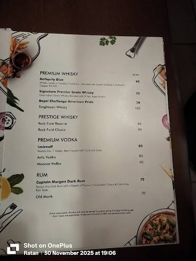 SAMAVAR menu