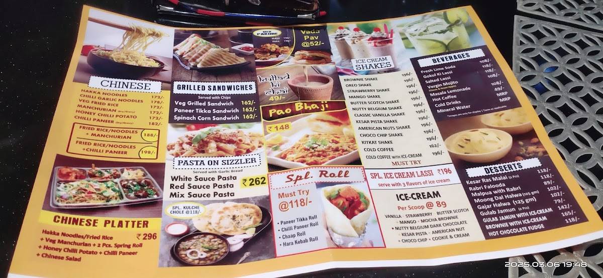 SONA SWEETS : PURE VEGETARIAN PARADISE menu