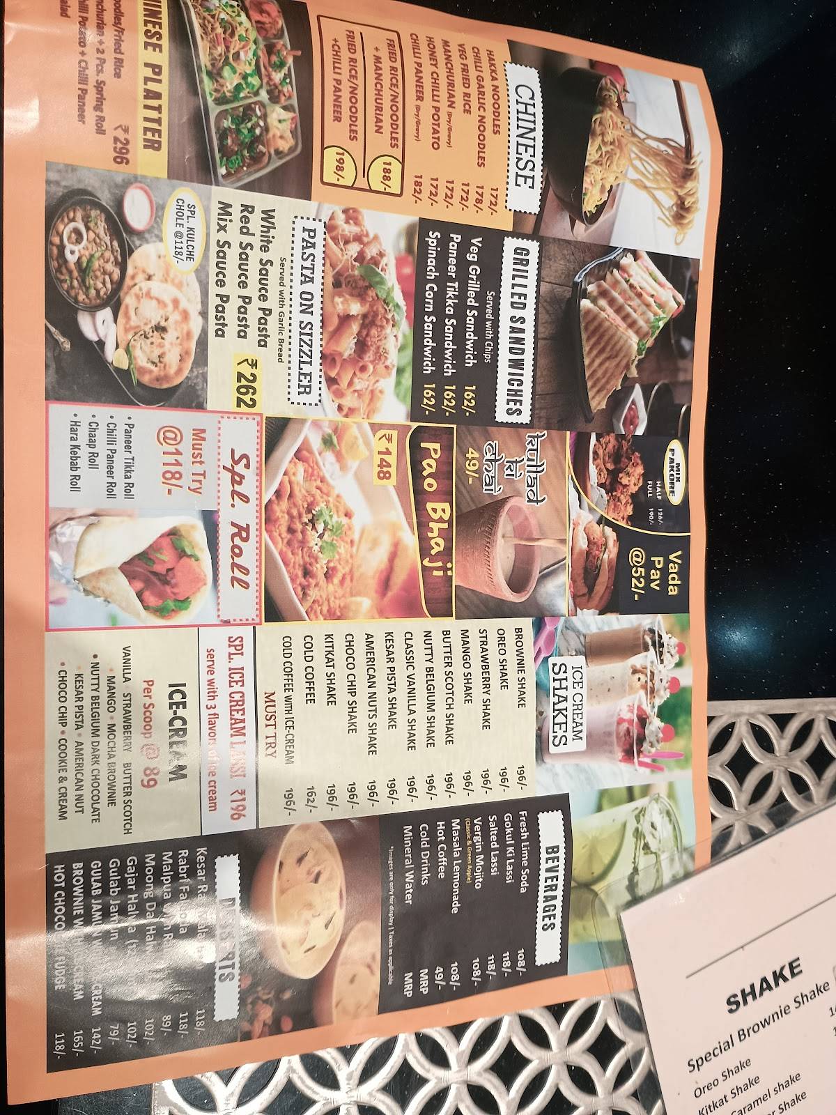 SONA SWEETS : PURE VEGETARIAN PARADISE menu