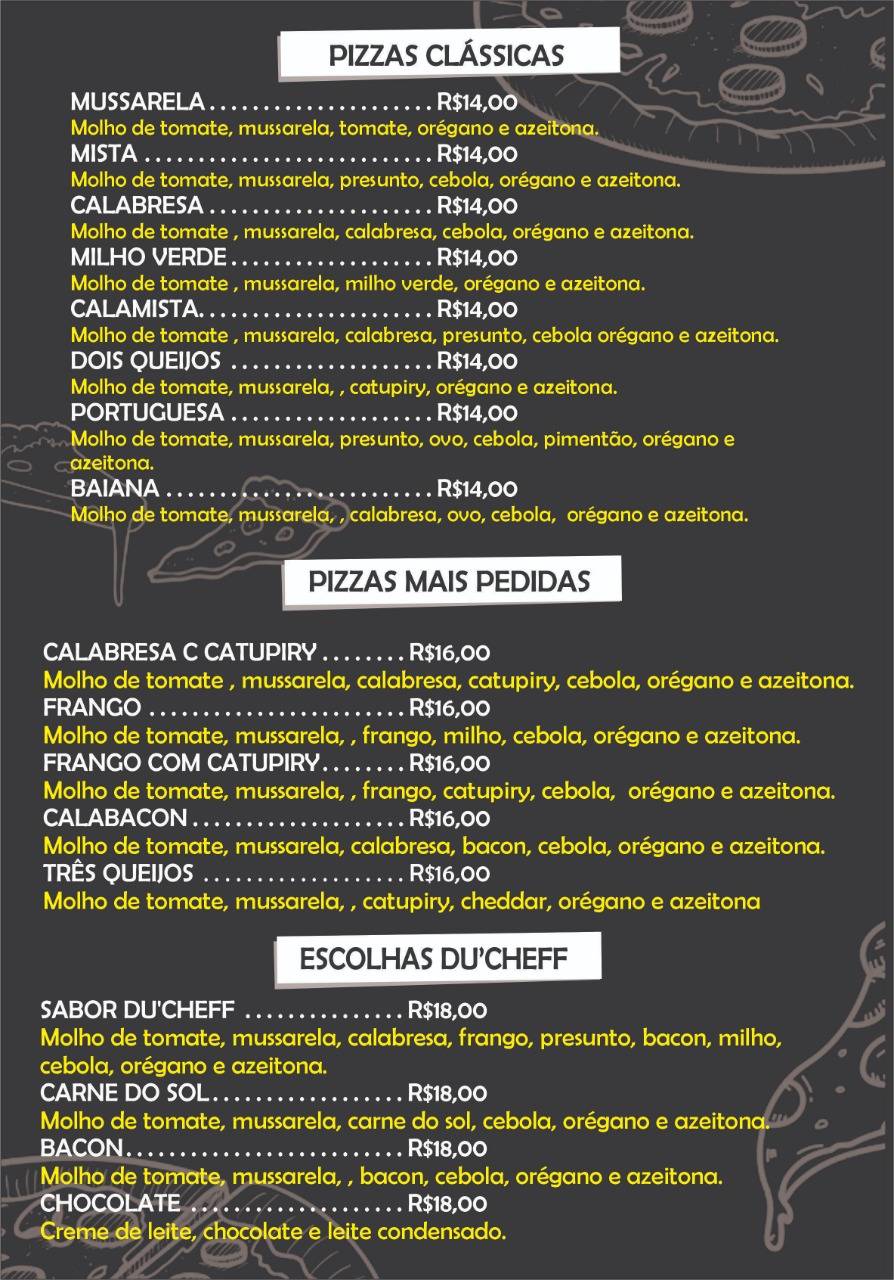 Sabor_Du'Cheff cardápio