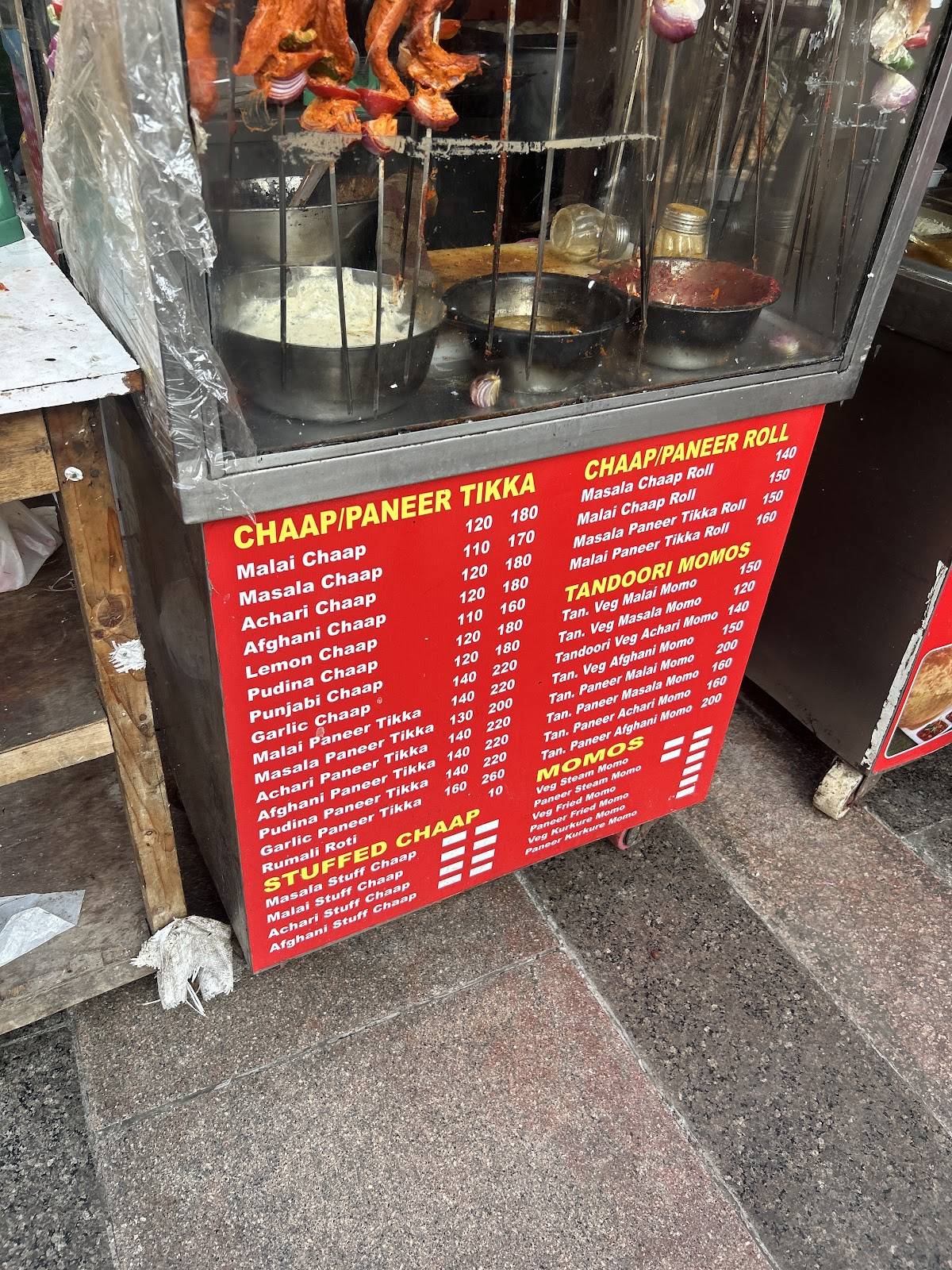 Sagar chole bhature menu