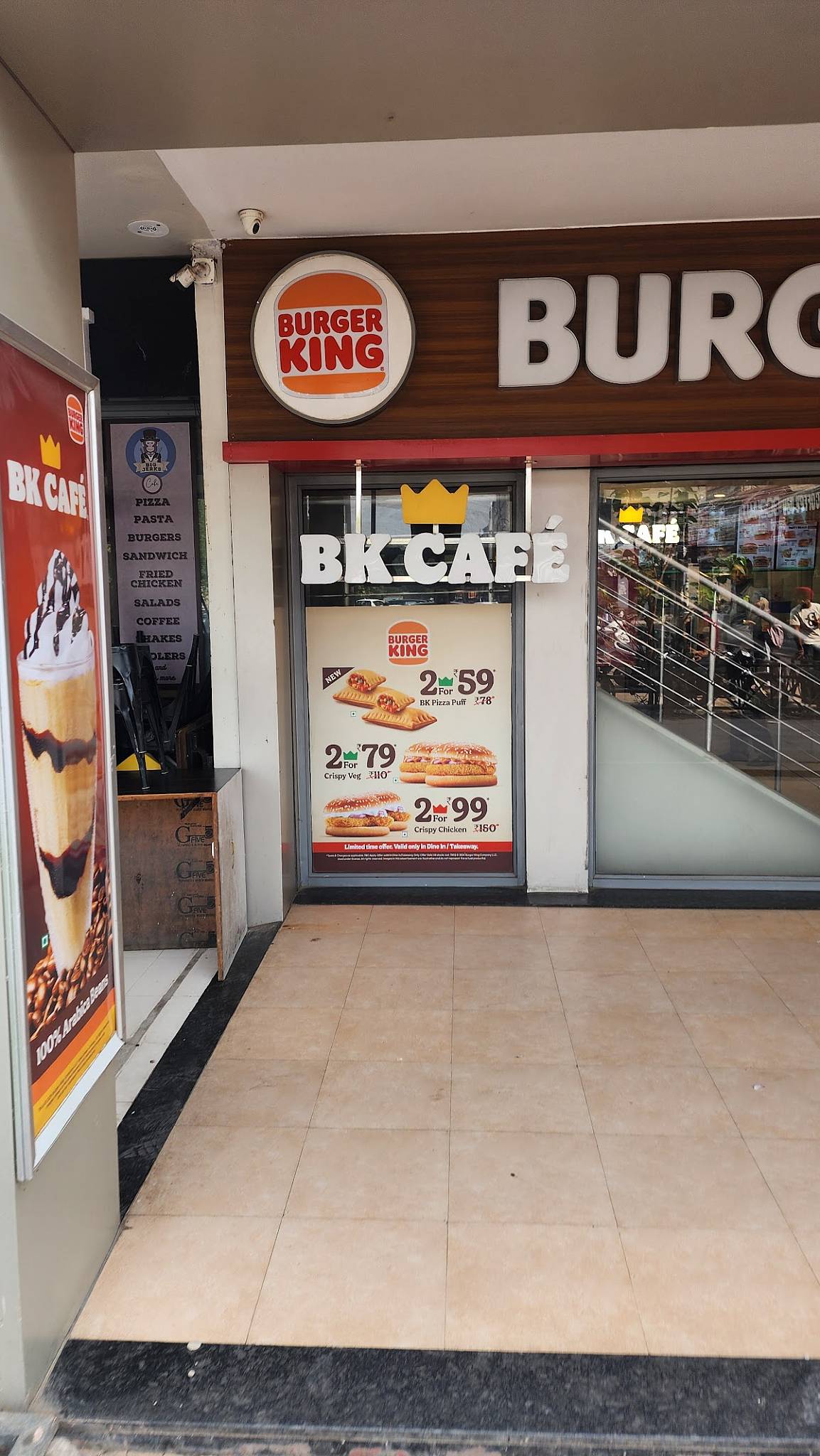 Burger King menu