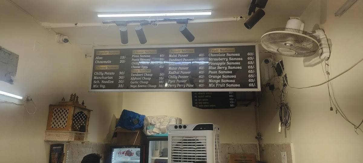 Samosa Hub menu