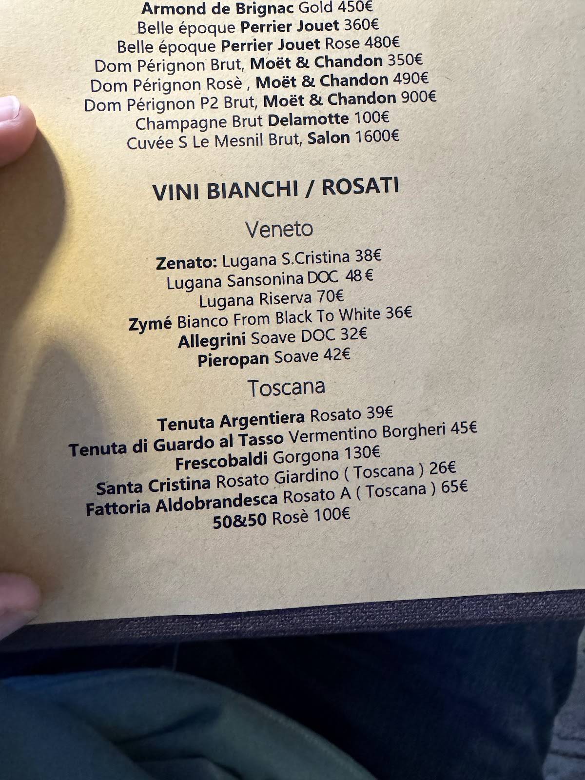 Menu di Santa Maria Formosa 