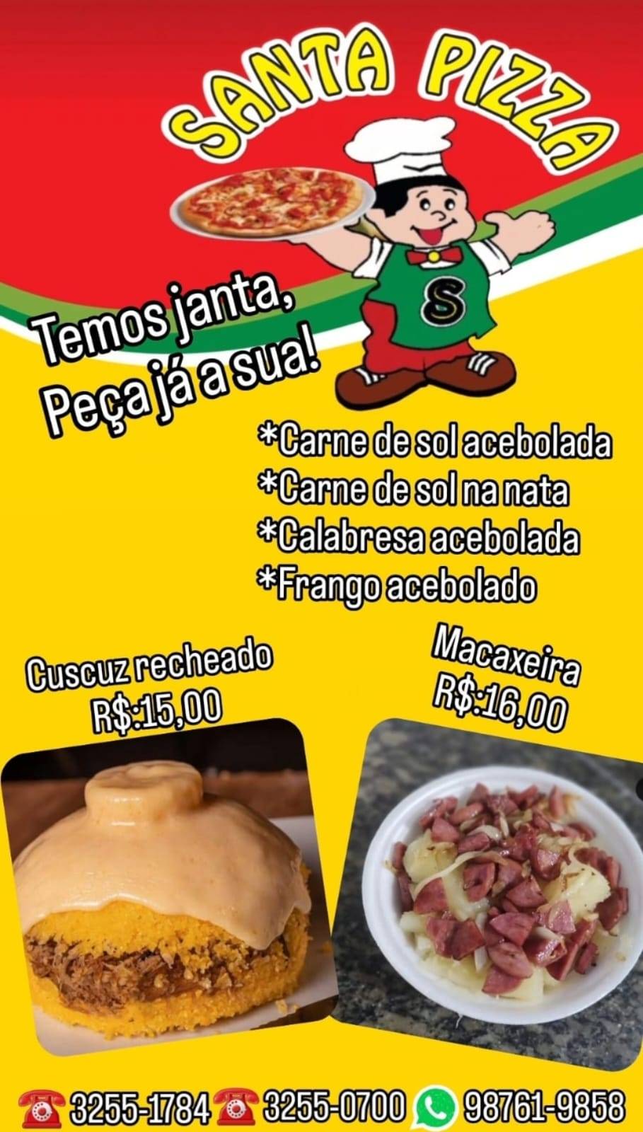 Santa Pizza Delivery cardápio