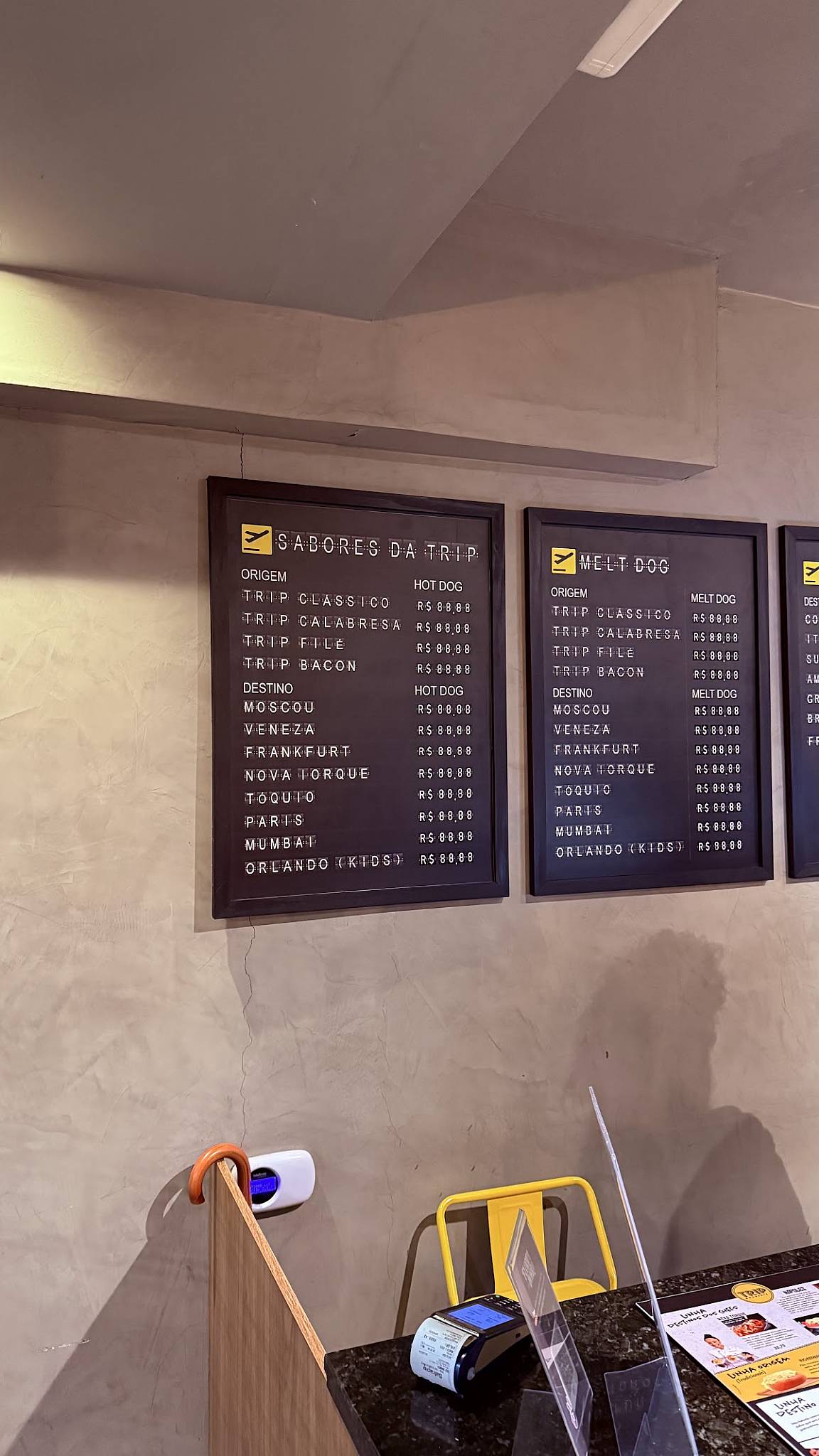 Trip Dogueria São José cardápio