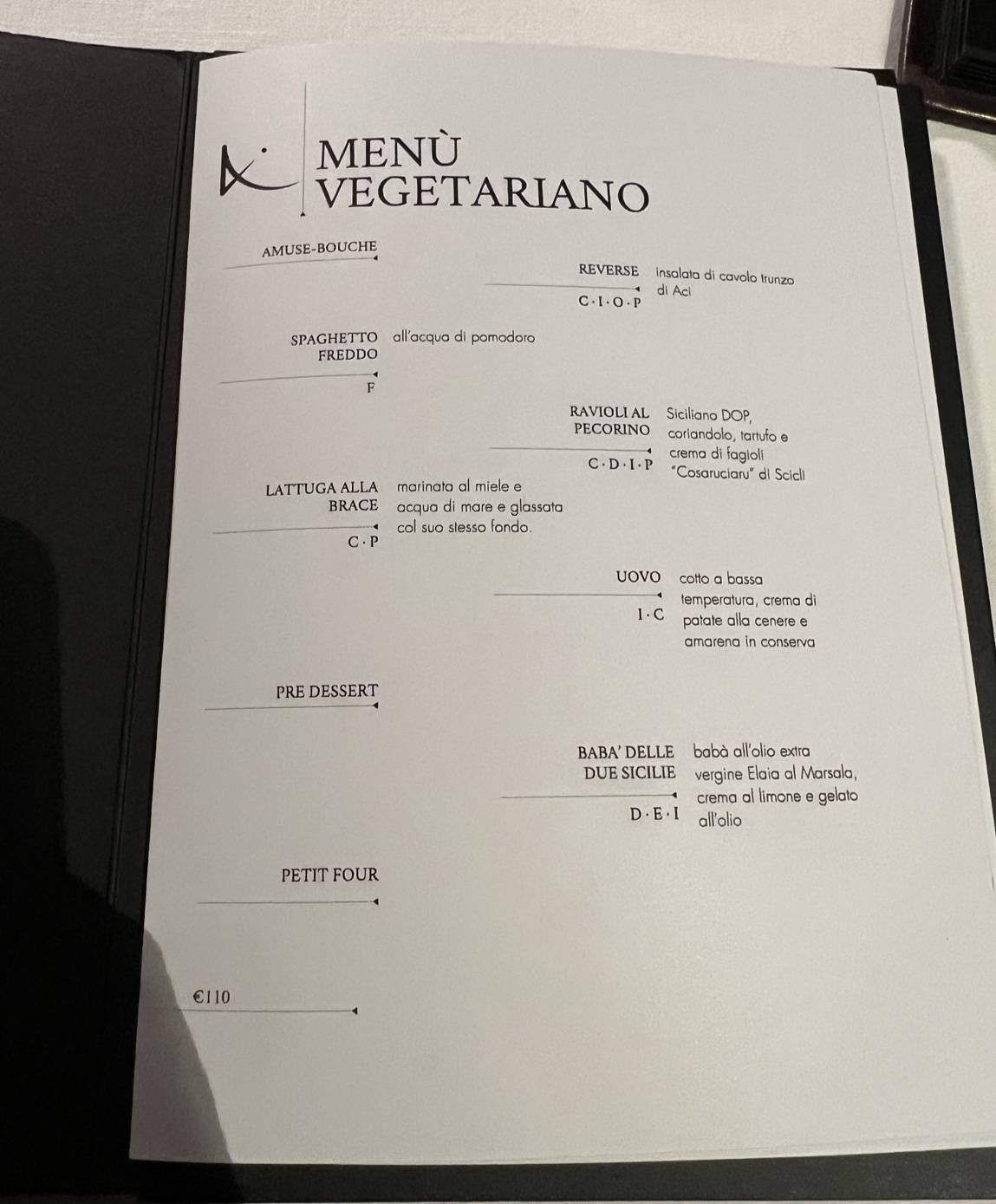 Menu di Sapio 