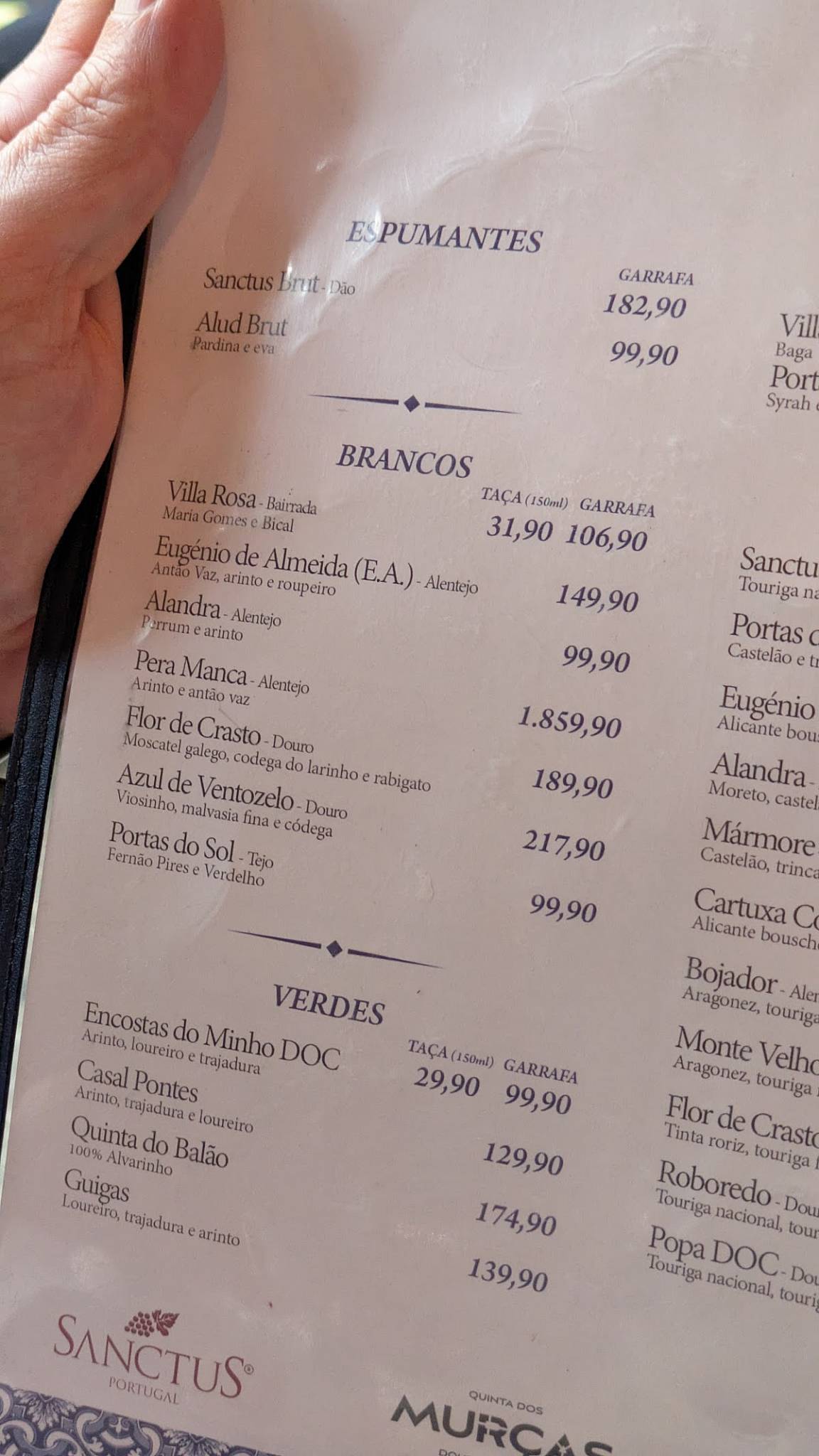 Sardinha Taberna Portuguesa (Leblon) cardápio