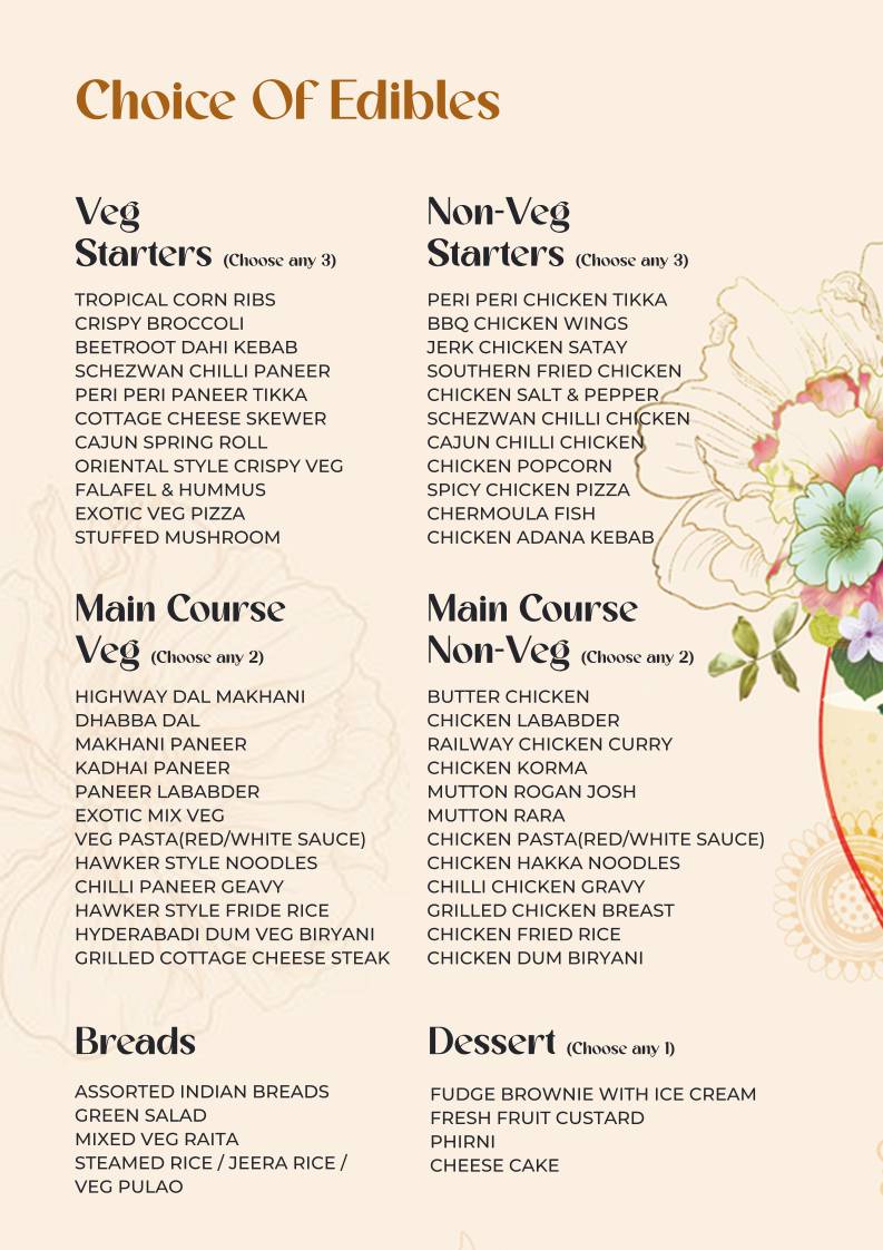 Saucy Cocktail Garden – Restaurant in Rajouri Garden Party Place in Rajouri Garden Bar in Rajouri Garden menu