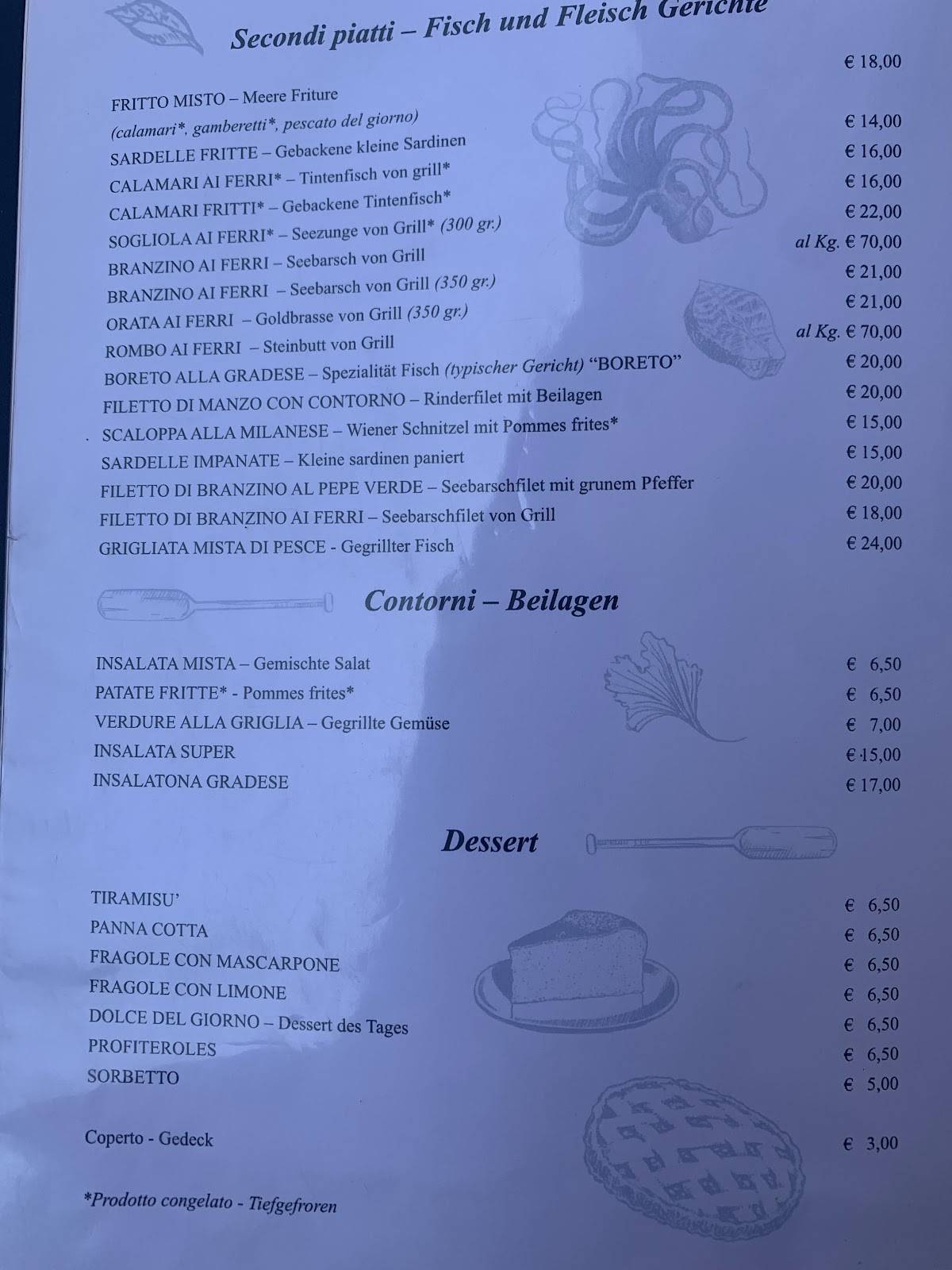 Menu di Savial 