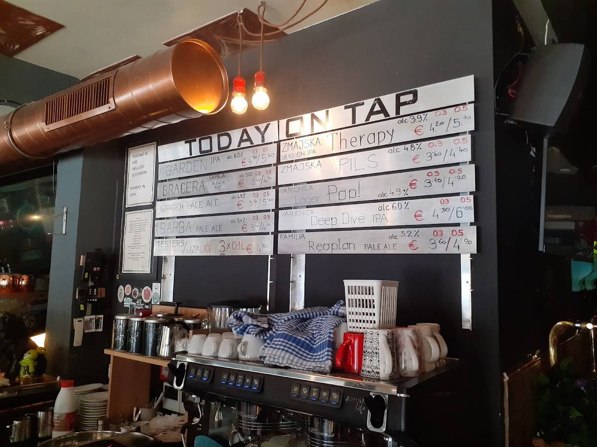 Menu di Screws & Beers 