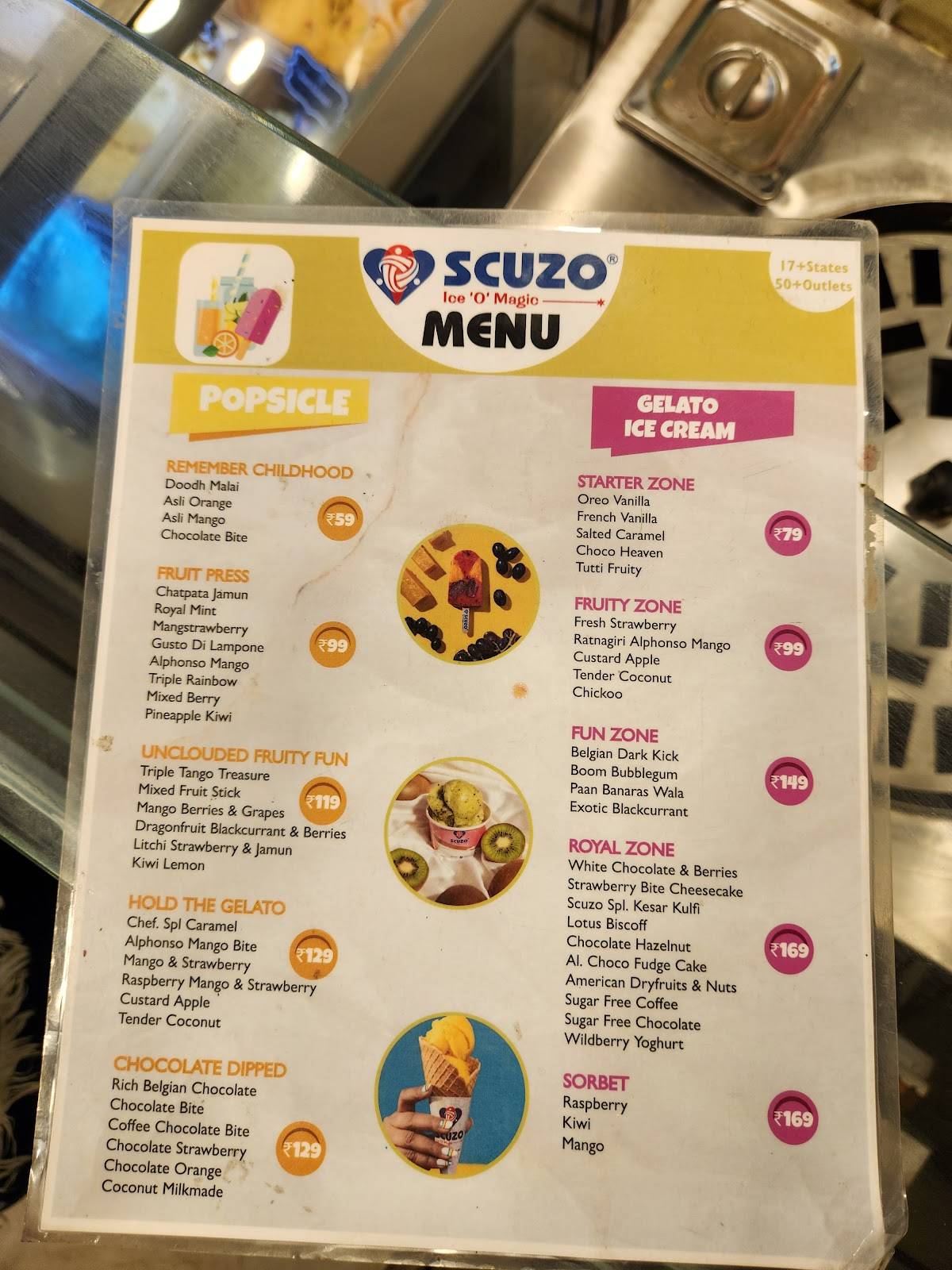 Scuzo Dessert Cafe menu
