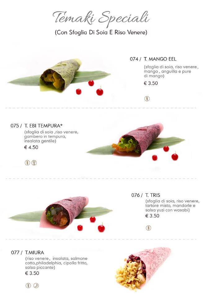 Menu di Sen Sushi 