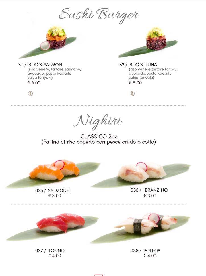 Menu di Sen Sushi 