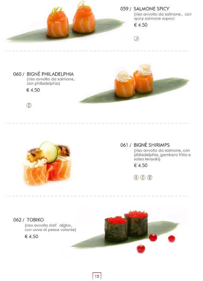 Menu di Sen Sushi 