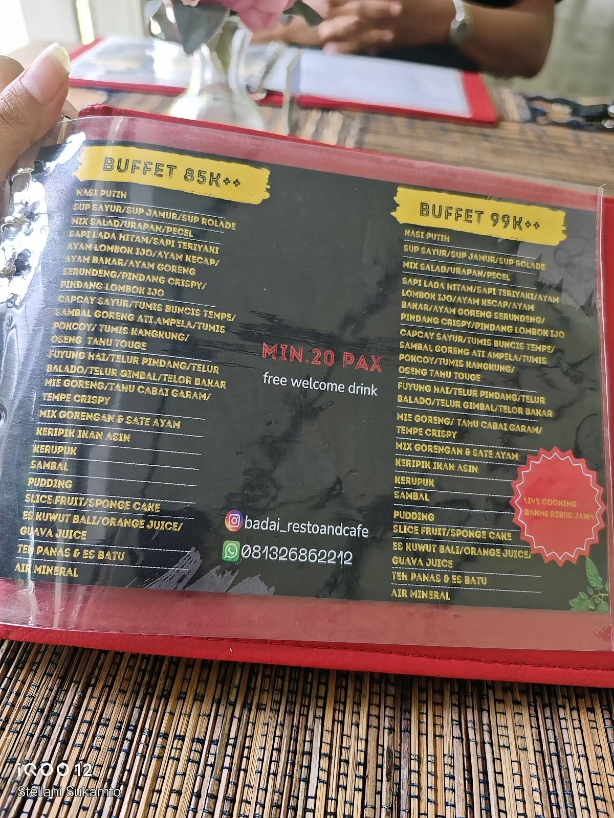 Menu at BADAI RESTO JOGJA restaurant, Hargobinangun