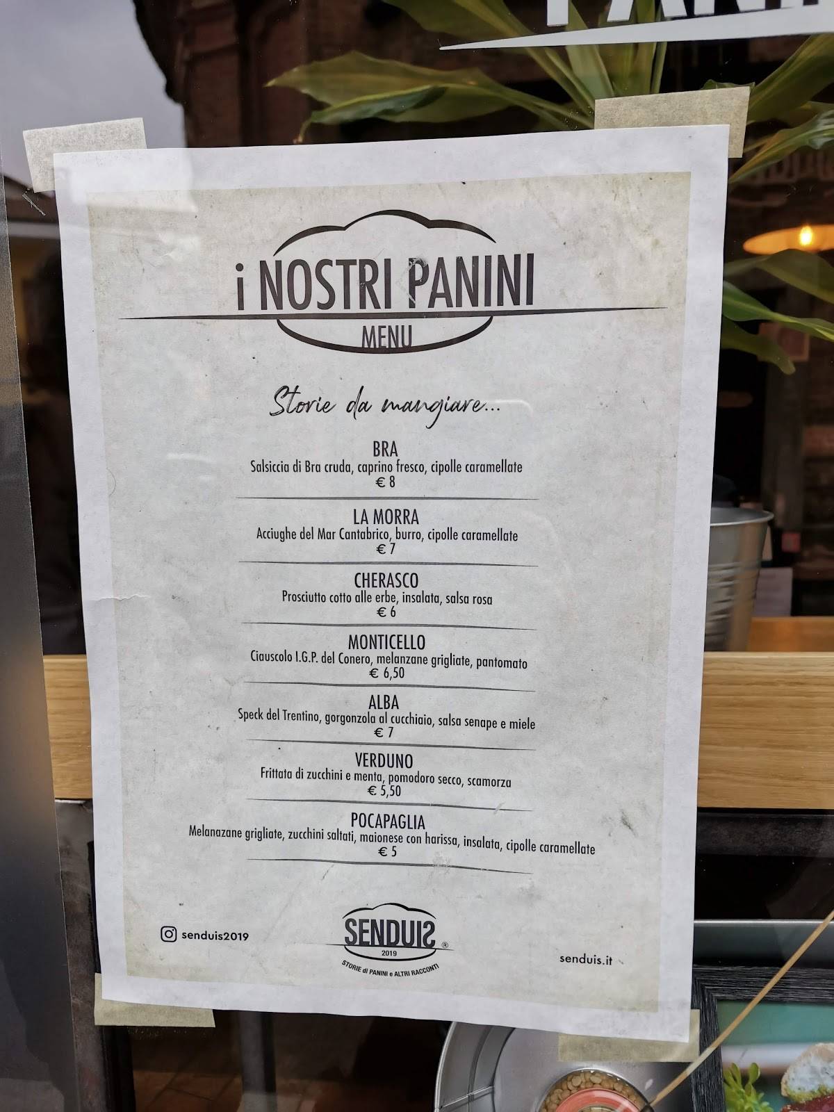 Menu di Senduis 