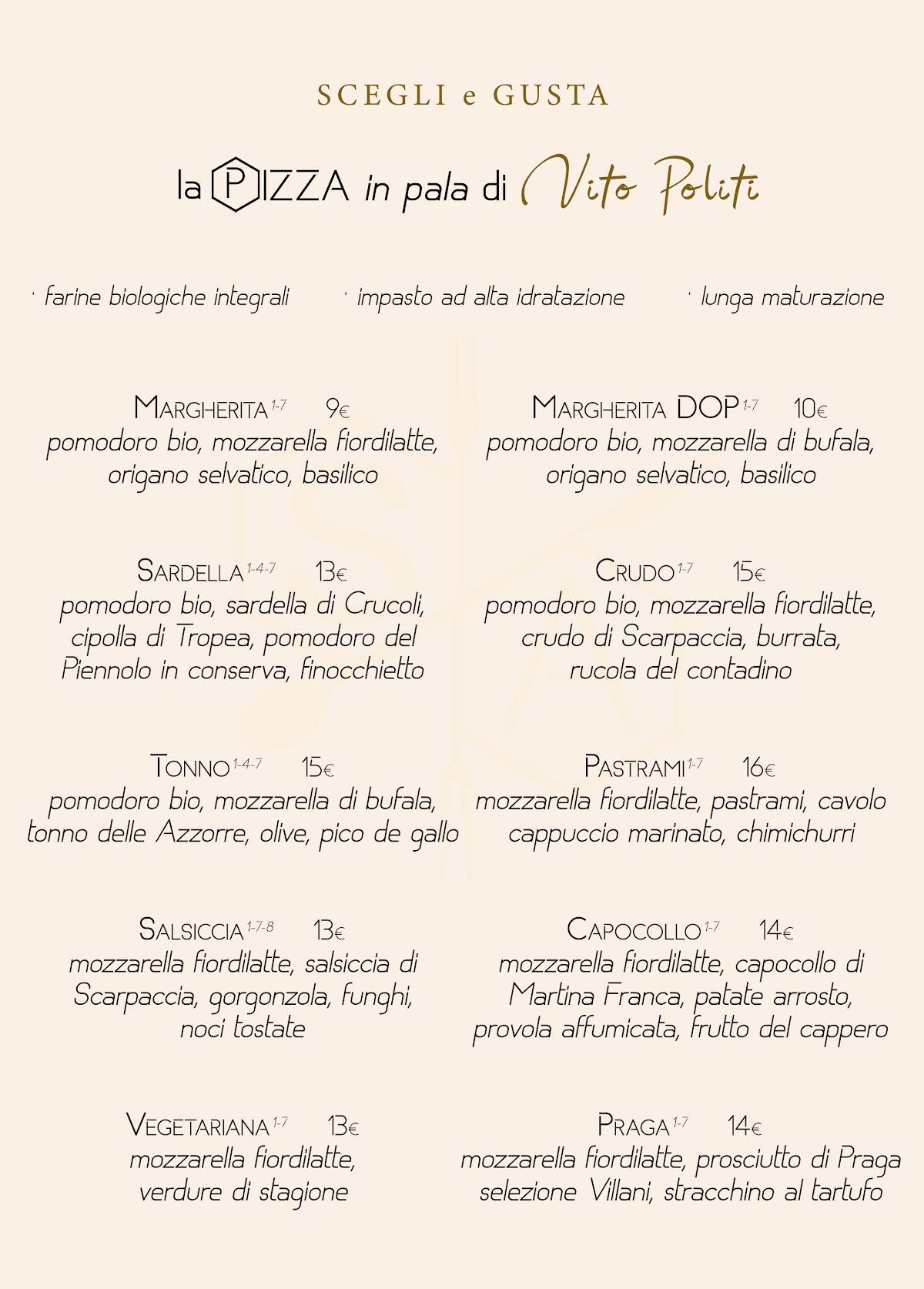 Menu di Senz'Altro Bistrot Firenze 