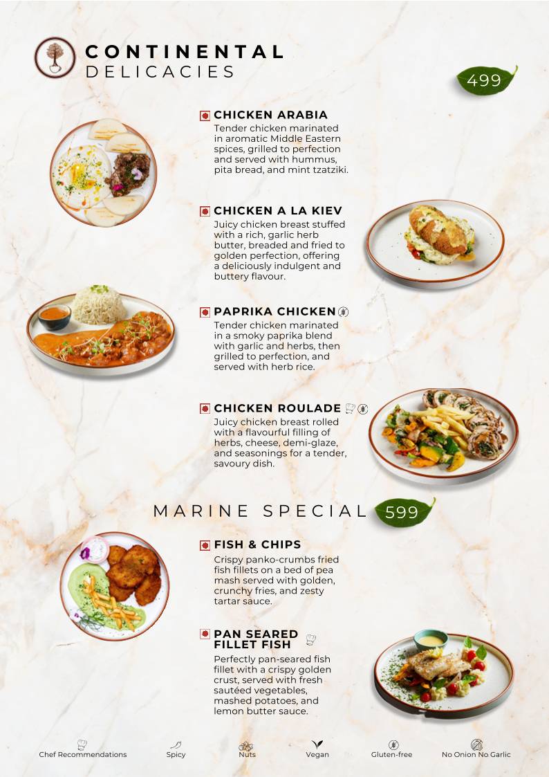 Sequoia Café menu