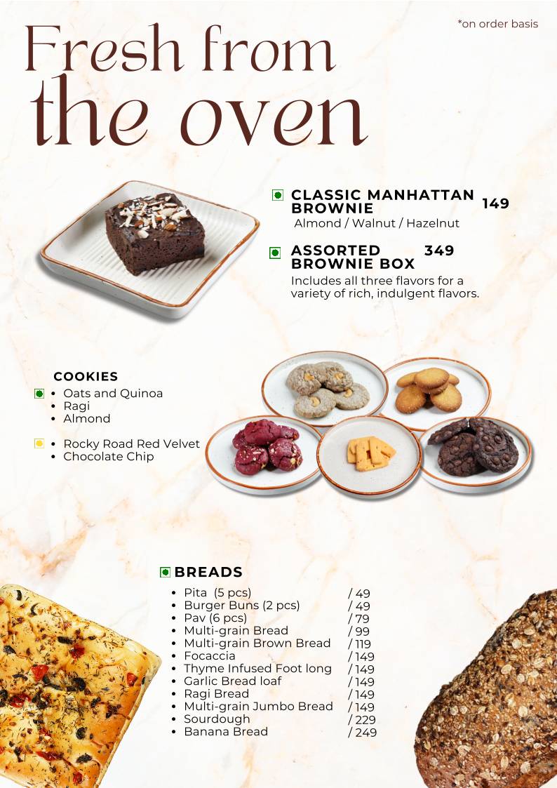 Sequoia Café menu