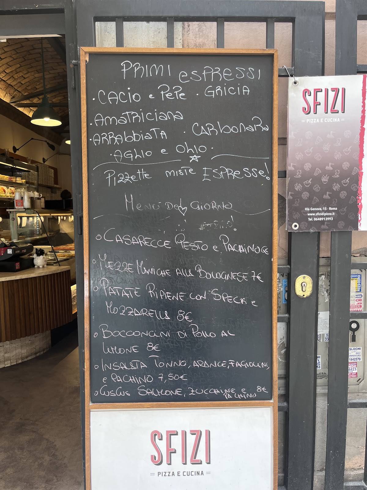 Menu di Sfizi di Pizza 