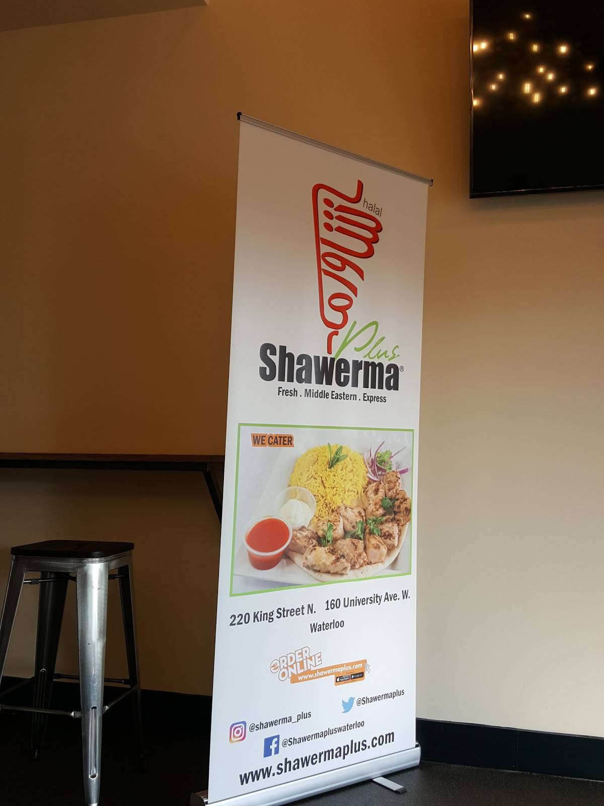 Menu de Shawerma Plus