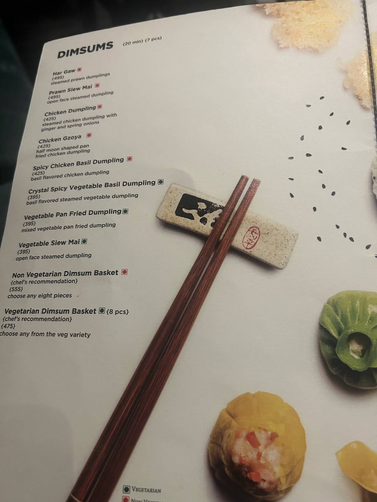Sidewok + Fez Restaurant menu