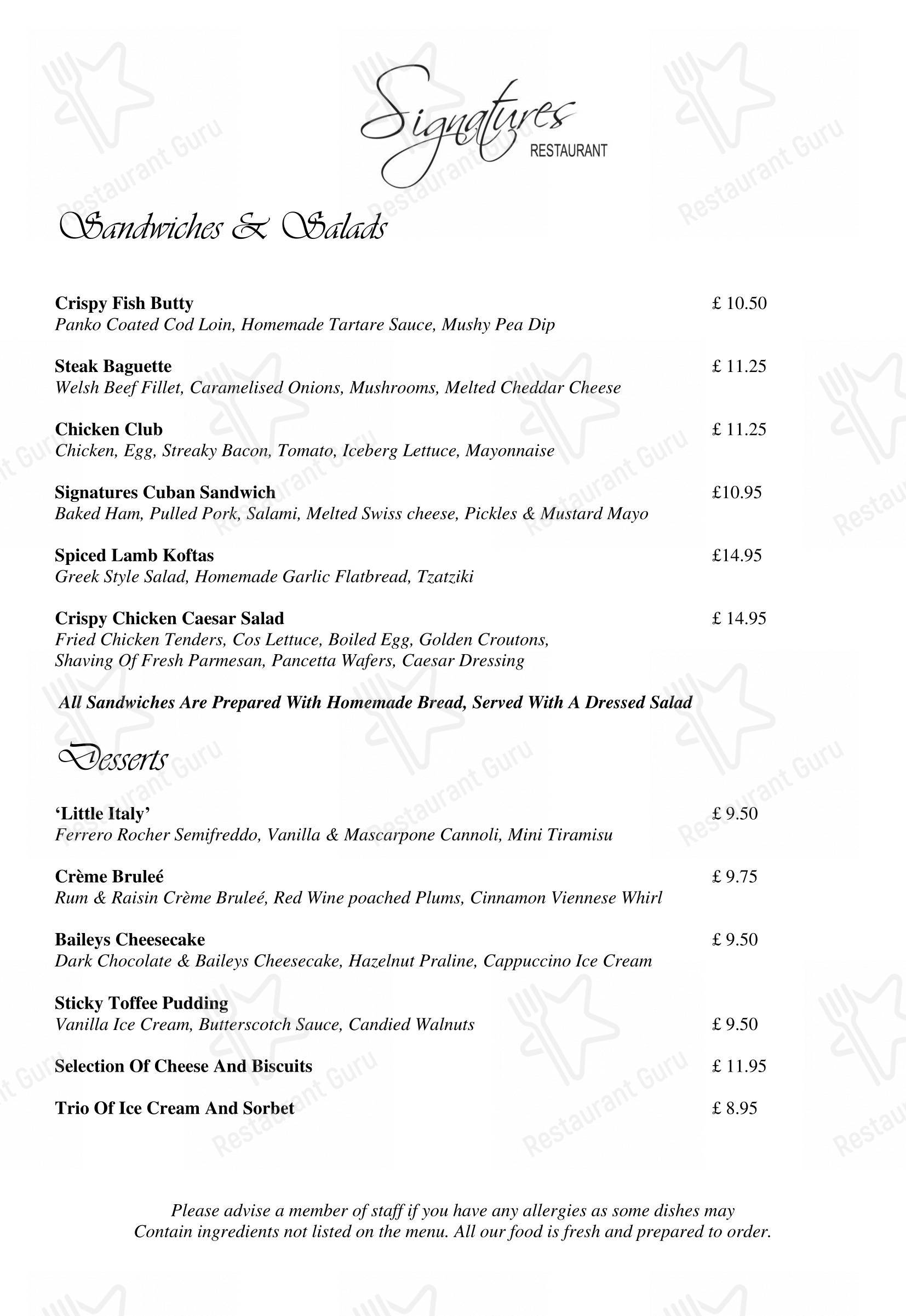 menu-at-signatures-restaurant-conwy