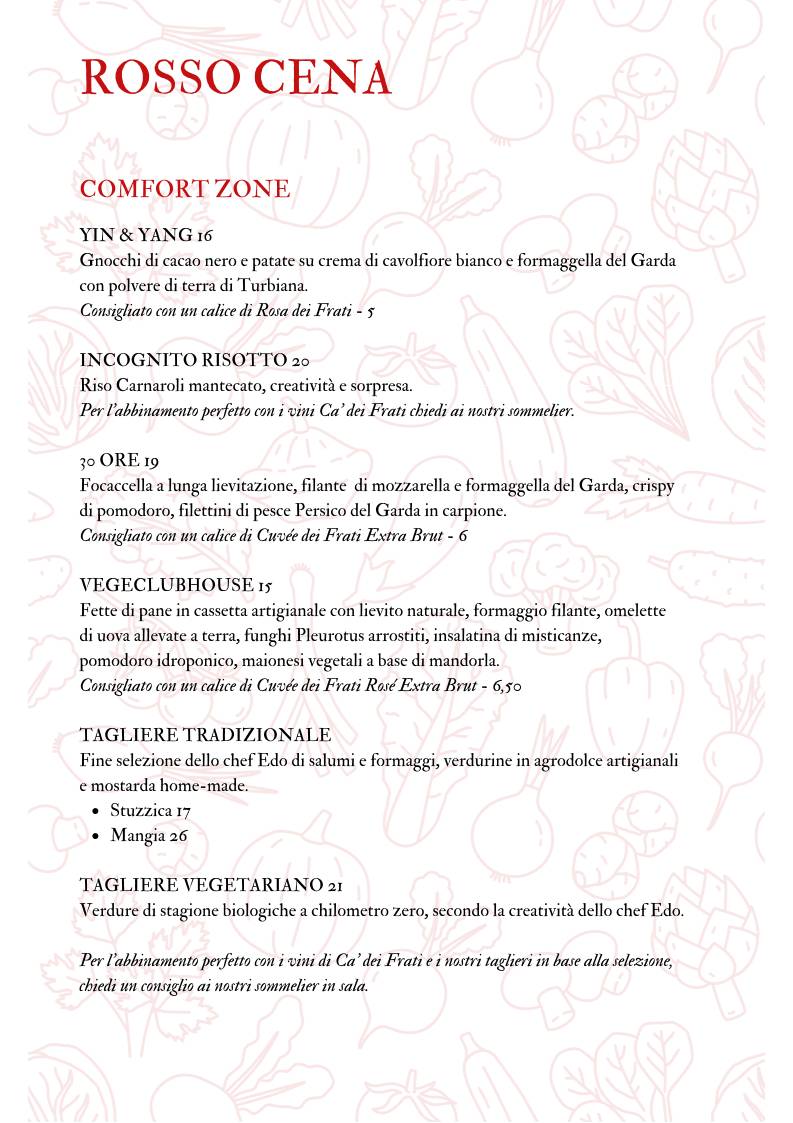 Menu di Caffetteria Pasticceria Bistrot La Fenice 