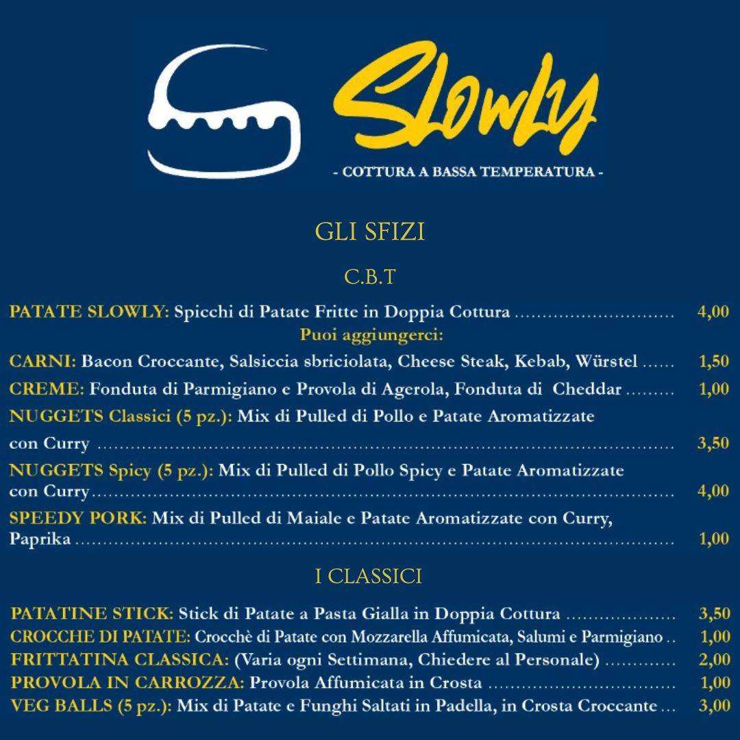 Menu di Slowly 