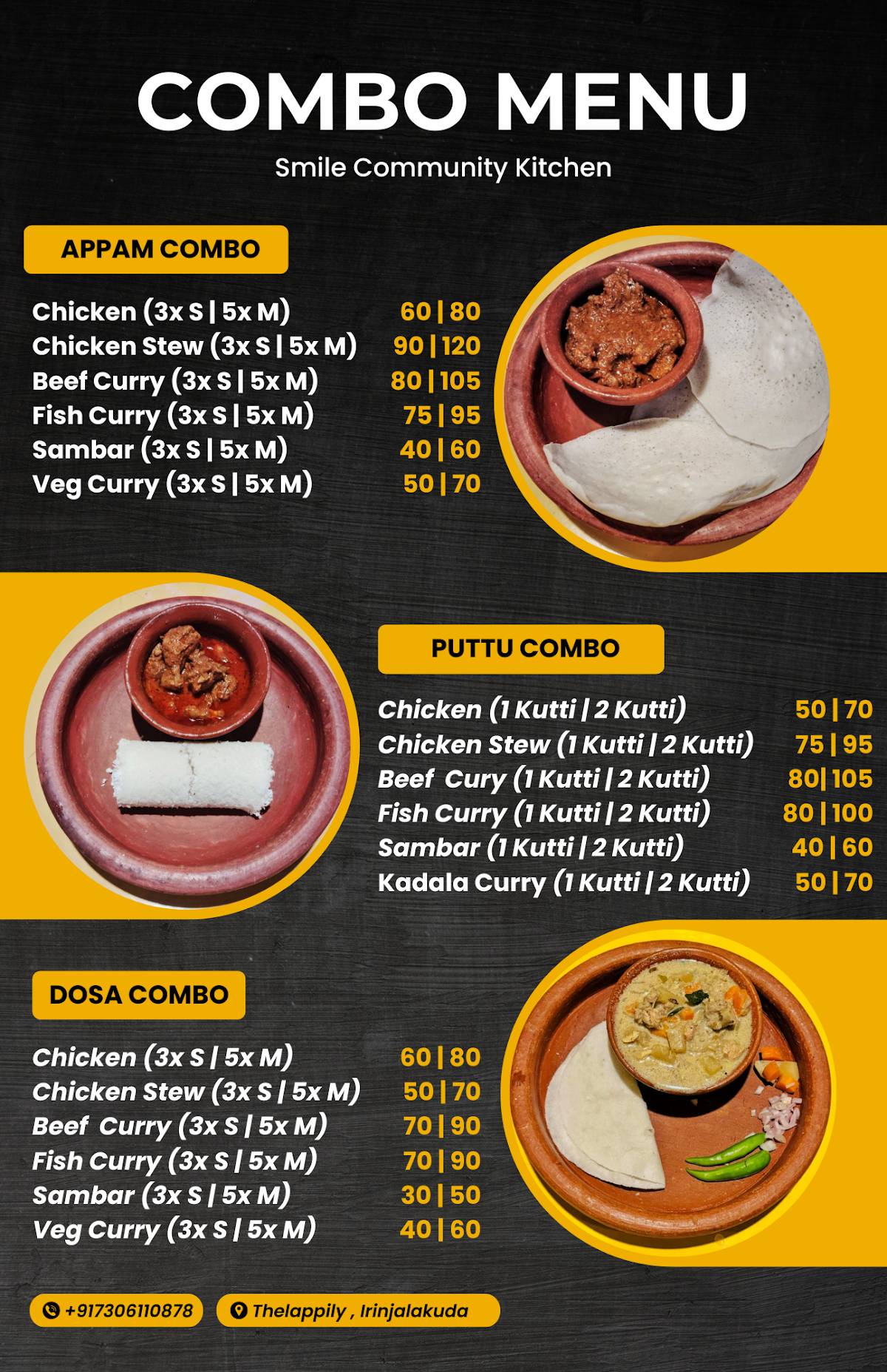 Smile Community Kitchen Smile Music & Food Cafe menu