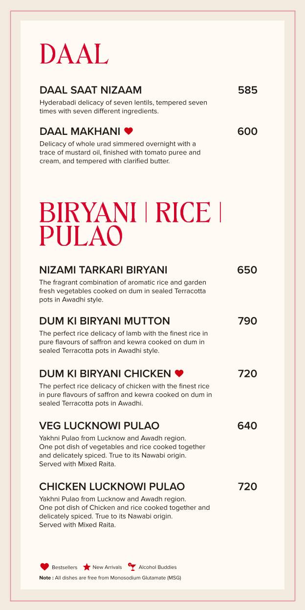 So The Sky Kitchen menu