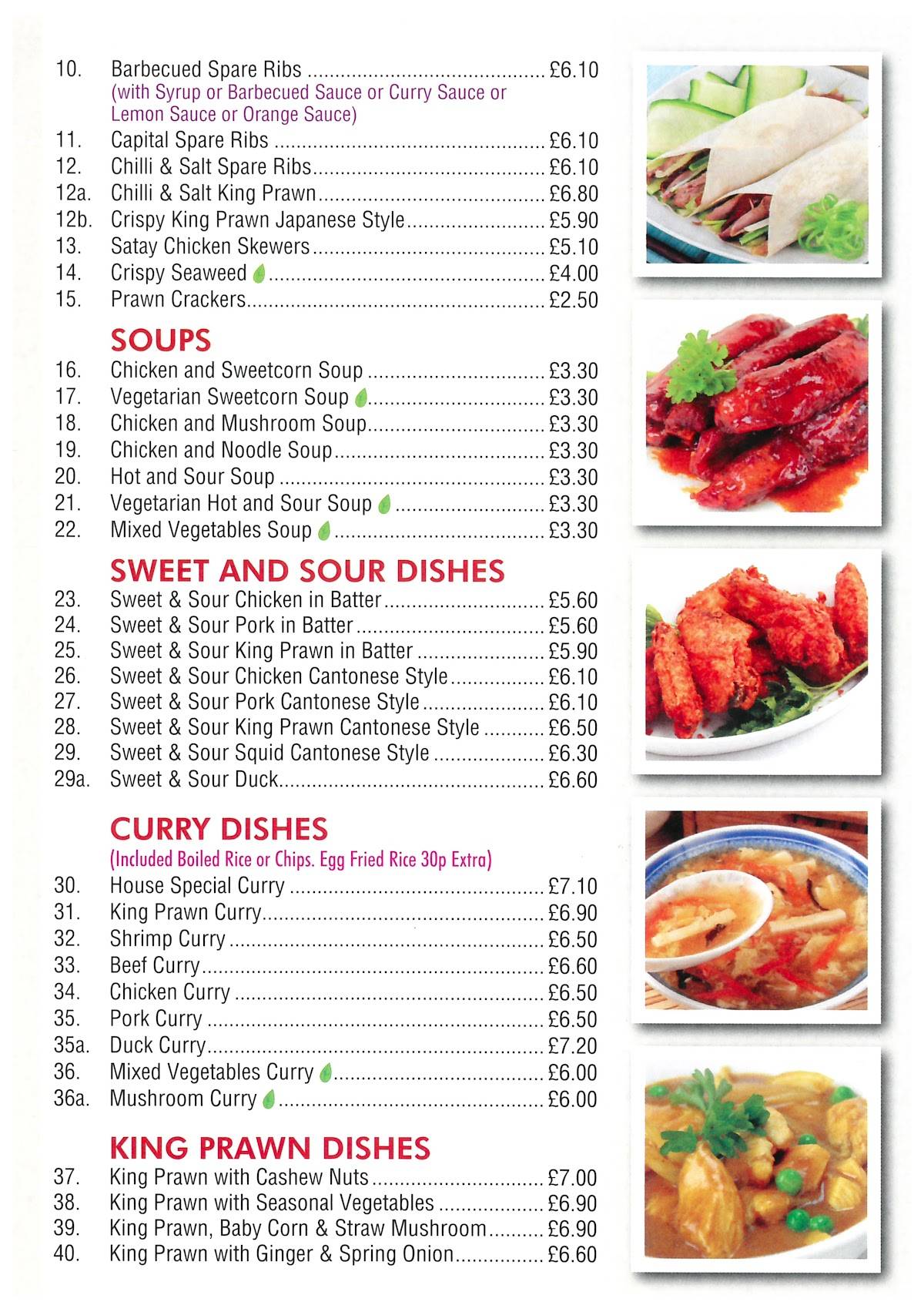 Menu at Southam Kitchen fast food, Southam