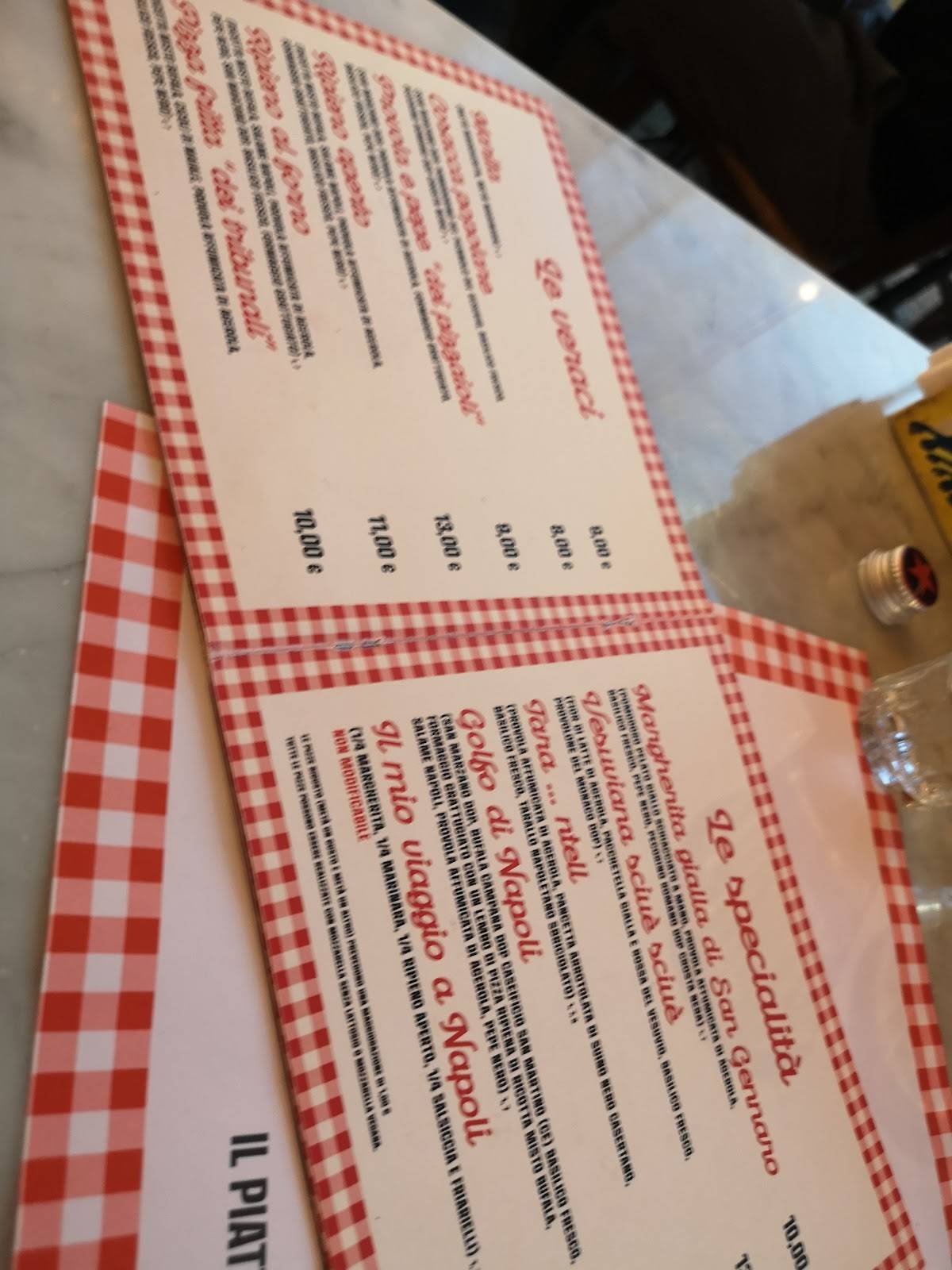 Menu di Spaccanapoli Chieti 