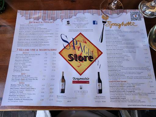 Menu de Spaghetti Store Ristorante Pizzeria