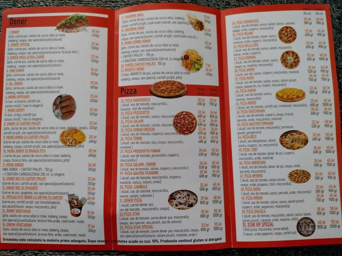 Menu at Star 21 Doner & Pizza Deva, Deva